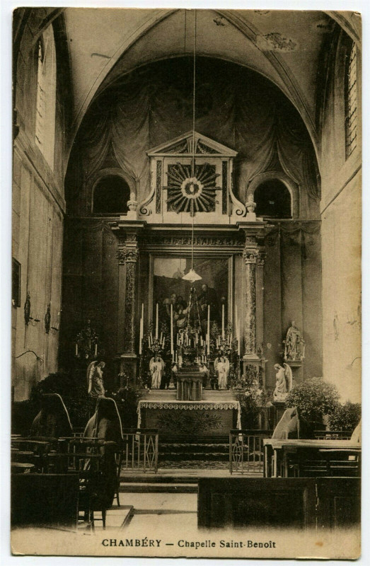 Carte postale ancienne Savoie Chambery Chapelle Saint-Benoit