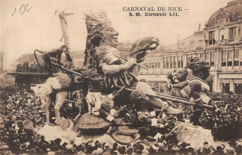 Carte postale ancienne Carnaval De Nice S.m.carnaval Lii à Nice