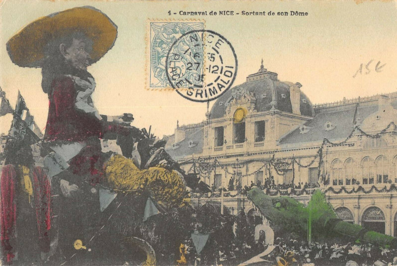 Carte postale ancienne Carnaval De Nice Sortant De Son Dome à Nice
