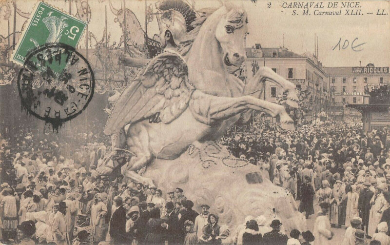 Carte postale ancienne Carnaval De Nice S.m.carnaval Xlii à Nice