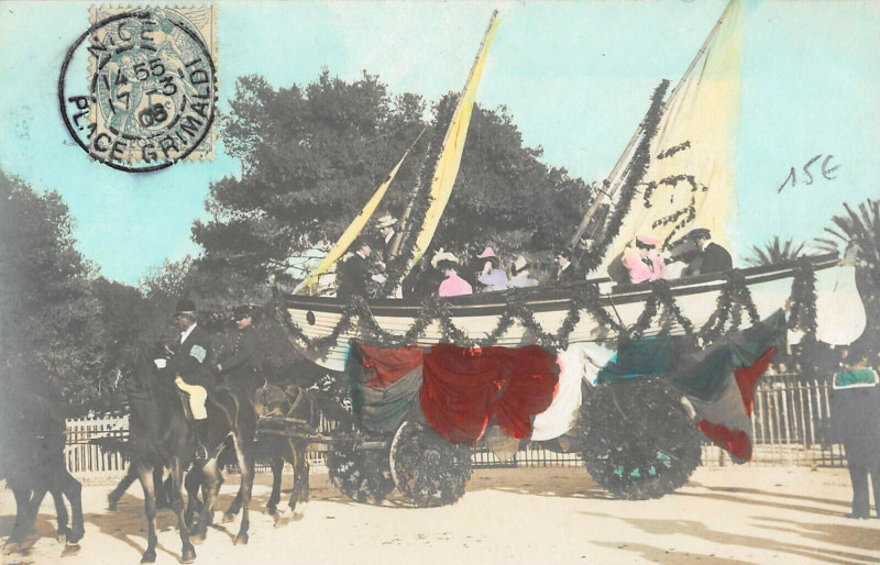 Carte postale ancienne Carnaval De Nice Carte Photo N°37 à Nice