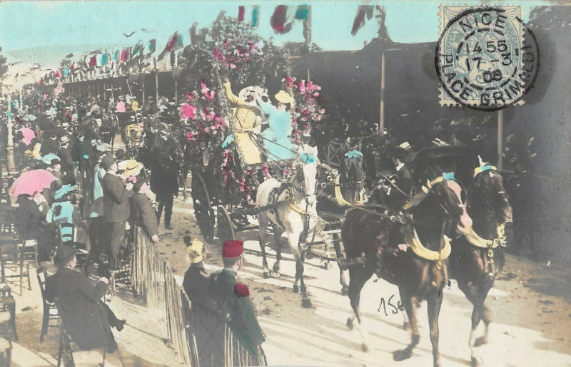 Carte postale ancienne Carnaval De Nice Carte Photo N°28 à Nice