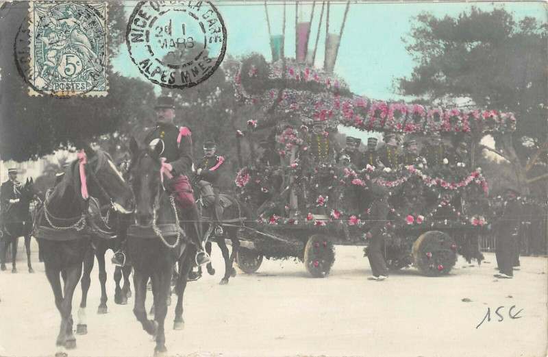 Carte postale ancienne Carnaval De Nice Carte Photo N°27 à Nice