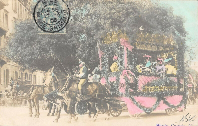 Carte postale ancienne Carnaval De Nice Carte Photo N°15 à Nice