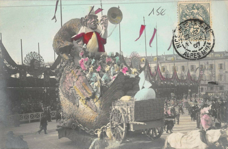 Carte postale ancienne Carnaval De Nice Carte Photo N°13 à Nice