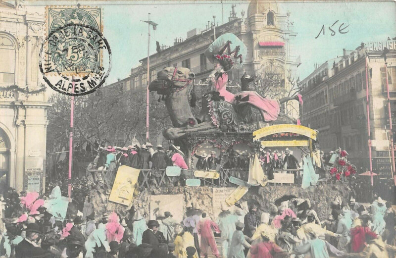 Carte postale ancienne Carnaval De Nice Carte Photo N°10 à Nice