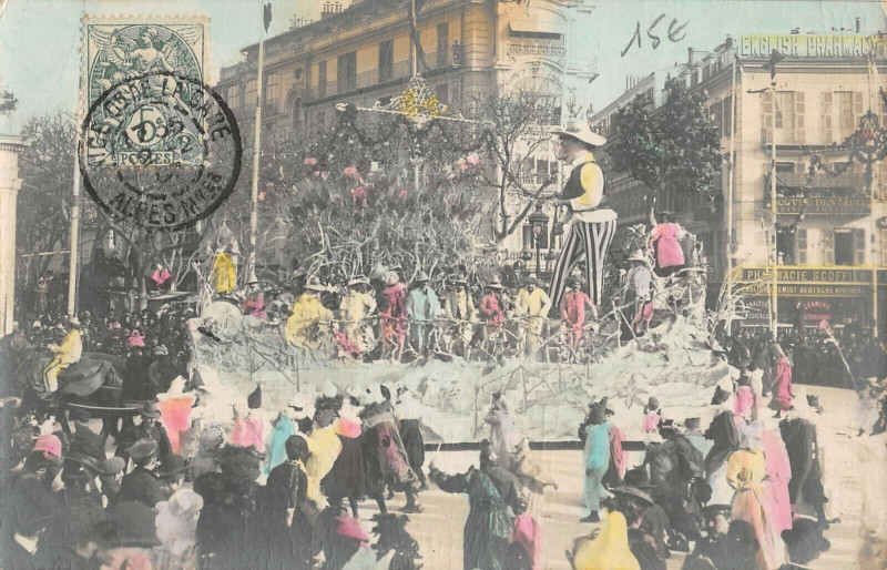 Carte postale ancienne Carnaval De Nice Carte Photo N°8 à Nice