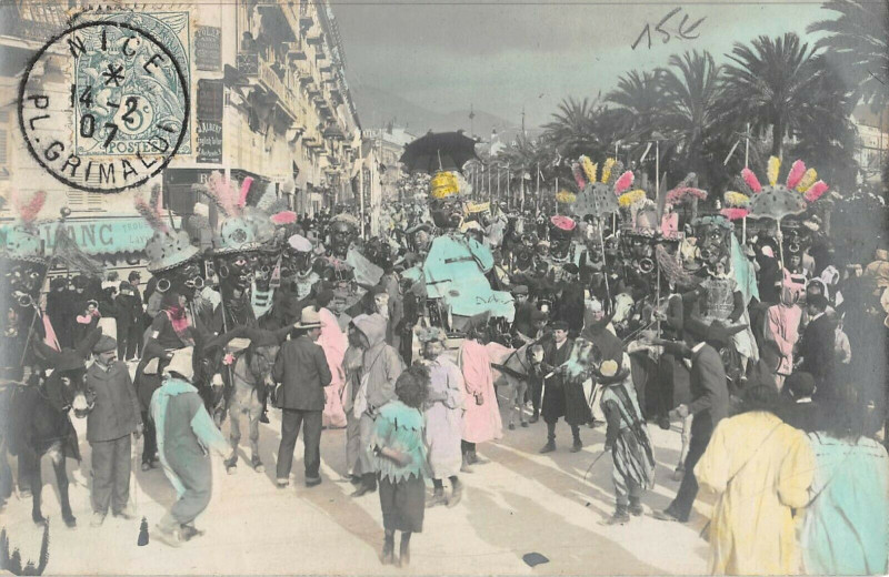 Carte postale ancienne Carnaval De Nice Carte Photo N°6 à Nice