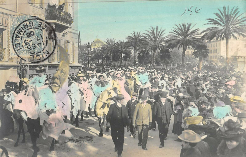 Carte postale ancienne Carte Photo Du Carnaval De Nice à Nice