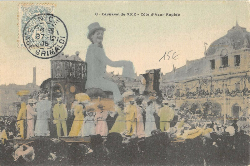 Carte postale ancienne Carnaval De Nice Cote D'Azur Rapide à Nice