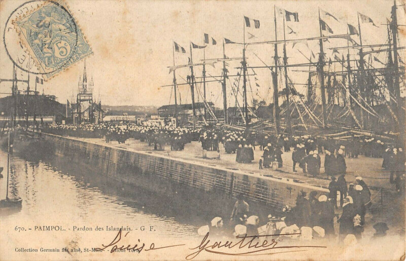 Carte postale ancienne Paimpol Pardon Des Islandais à Paimpol