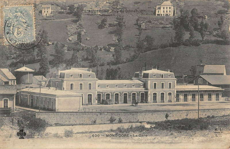 Carte postale ancienne Mont Dore La Gare à Mont-Dore