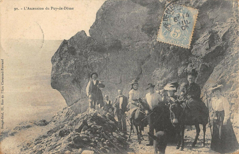 Carte postale ancienne L'Ascension Du Puy De Dome