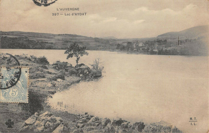 Carte postale ancienne Lac D'Aydat à Aydat