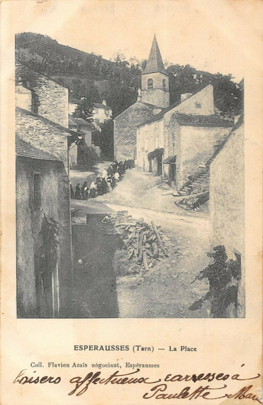 Carte postale ancienne Esperausses La Place
