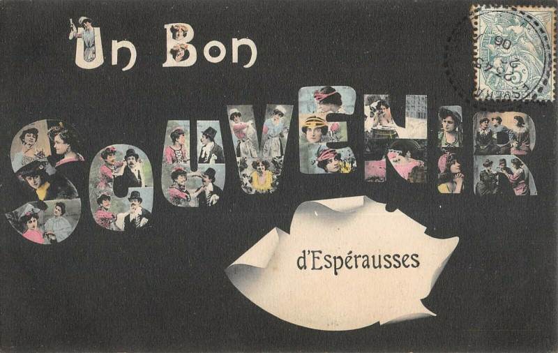Carte postale ancienne Un Bon Souvenir D'Esperausses
