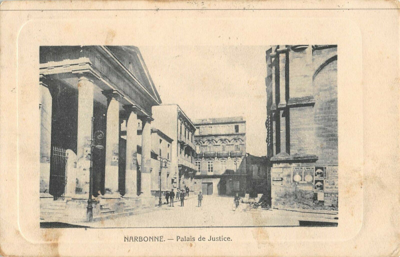 Carte postale ancienne Narbonne Le Palais De Justice à Narbonne