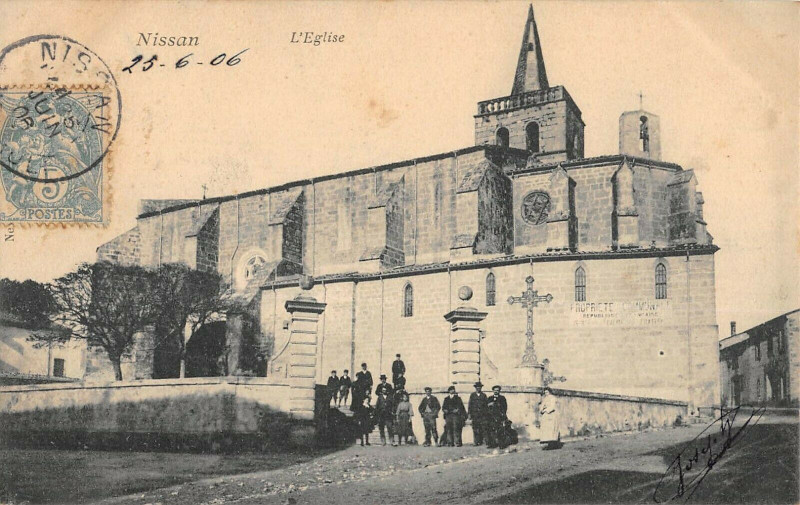 Carte postale ancienne Nissan L'Eglise