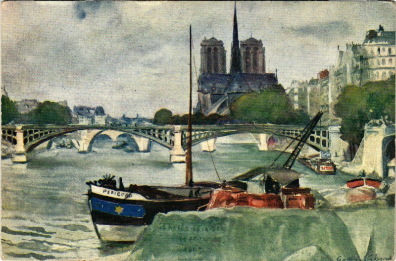 Carte postale ancienne Paris 4e Notre Dame à Paris 4e