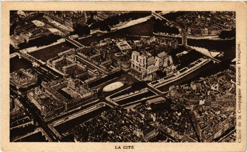 Carte postale ancienne Paris 4e La Cité à Paris 4e