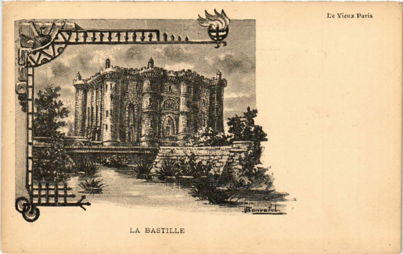 Carte postale ancienne Paris 4e La Bastille à Paris 4e