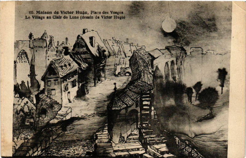 Carte postale ancienne Paris 4e Maison de Victor Hugo Place des Vosges à Paris 4e