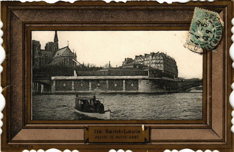 Carte postale ancienne Paris 4e Ile Saint-Louis. Abside de Notre Dame à Paris 4e