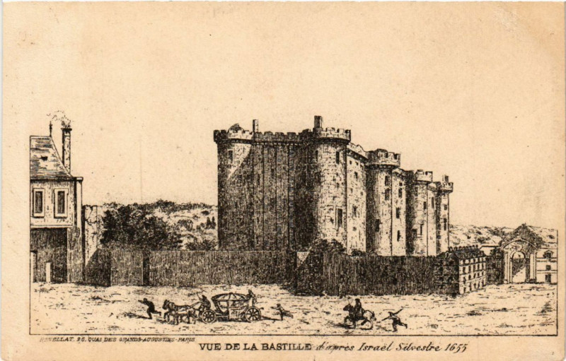 Carte postale ancienne Paris 4e Vue de la Bastille à Paris 4e