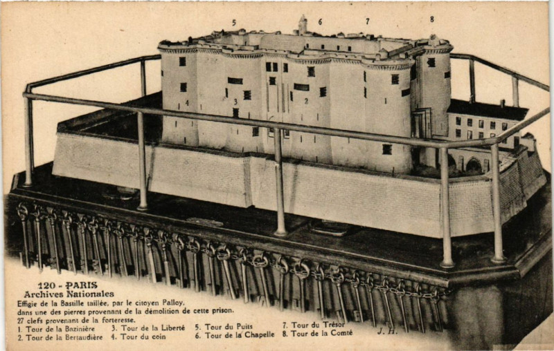 Carte postale ancienne Paris 4e Archives Nationales à Paris 4e