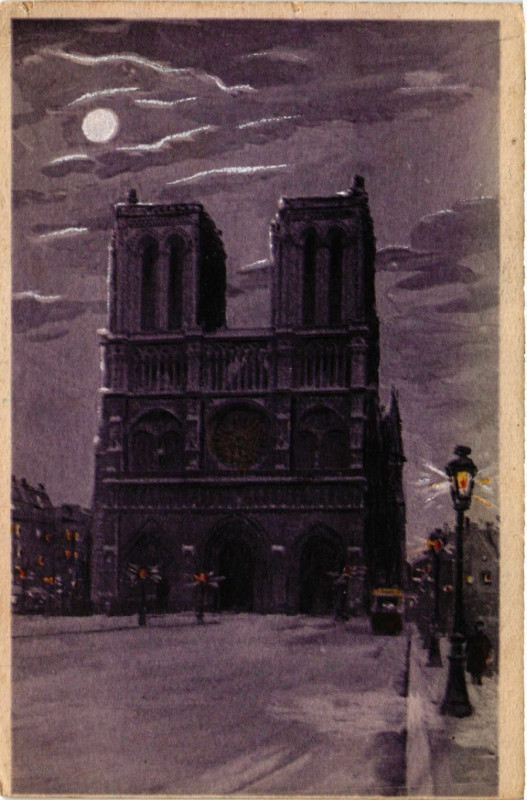 Carte postale ancienne Paris 4e Eglise Notre Dame à Paris 4e