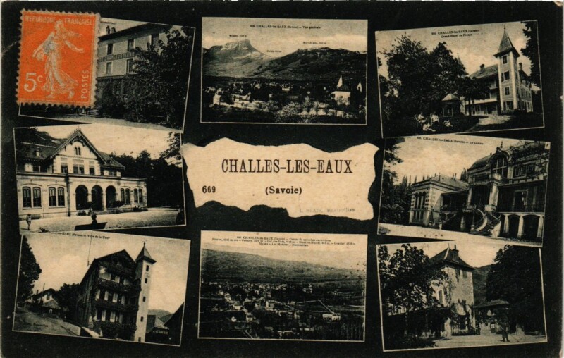 Carte postale ancienne Challes-les-Eaux à Challes-les-Eaux