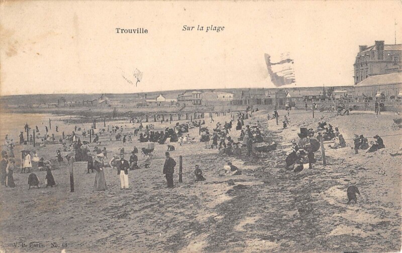 Carte postale ancienne Trouville Sur La Plage