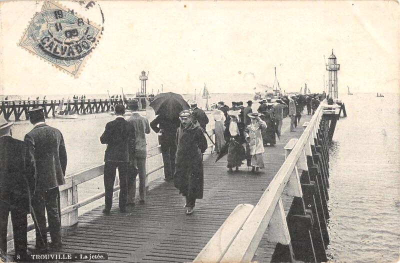 Carte postale ancienne Trouville La Jetee