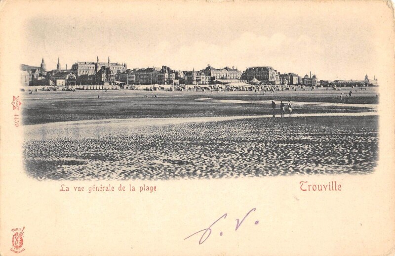 Carte postale ancienne Trouville La Vue Generale De La Plage