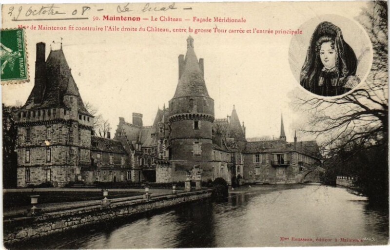 Carte postale ancienne Maintenon-Le Chateau-Facade Méridionale à Maintenon