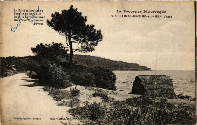 Carte postale ancienne Sainte-Maxime-sur-Mer à Sainte-Maxime