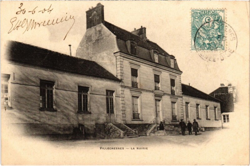 Carte postale ancienne Villecresnes La Mairie France à Villecresnes