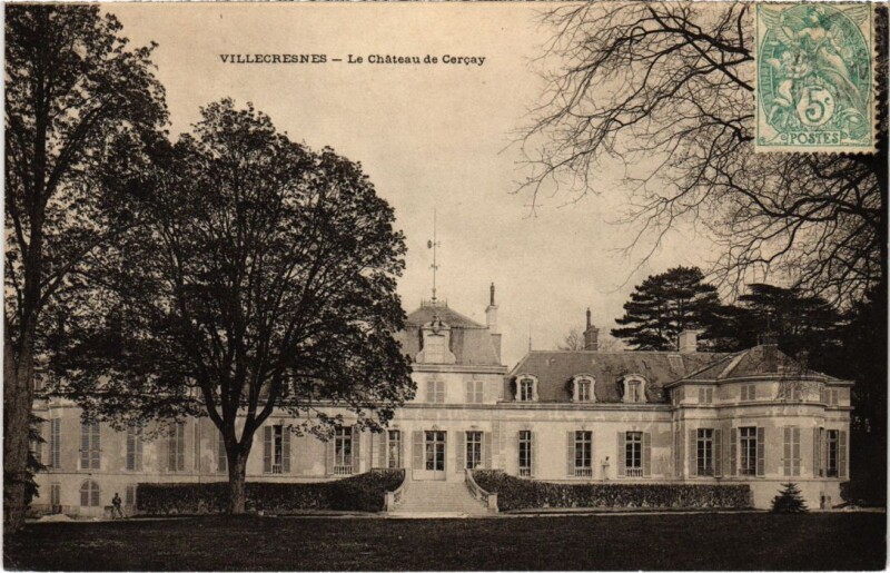 Carte postale ancienne Villecresnes Le Chateau de Cercay France à Villecresnes