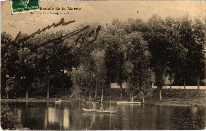 Carte postale ancienne Sucy en Brie De Sucy a La Varenne France à Sucy-en-Brie