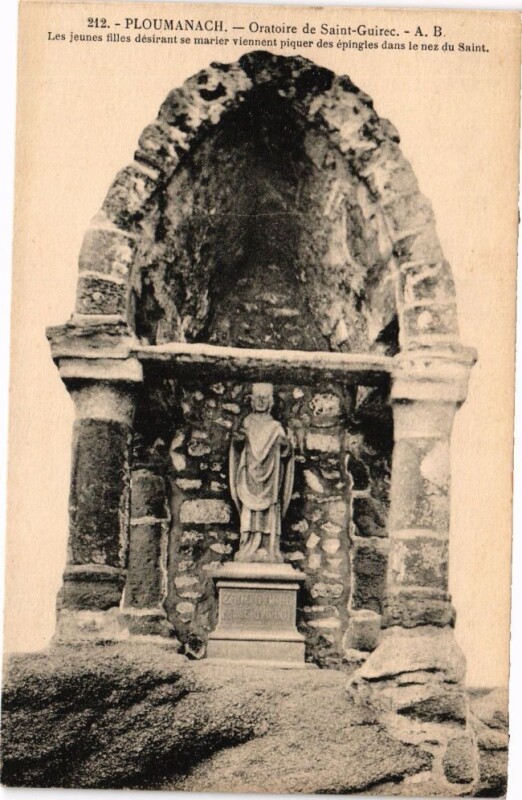 Carte postale ancienne Ploumanach-Oratoire de Saint-Guirec