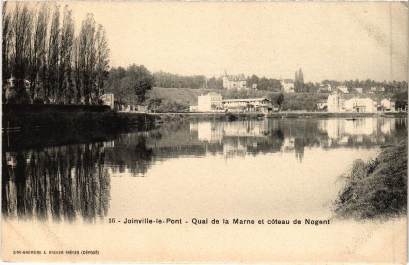 Carte postale ancienne Joinville le Pont Quai de la Marne France à Joinville-le-Pont