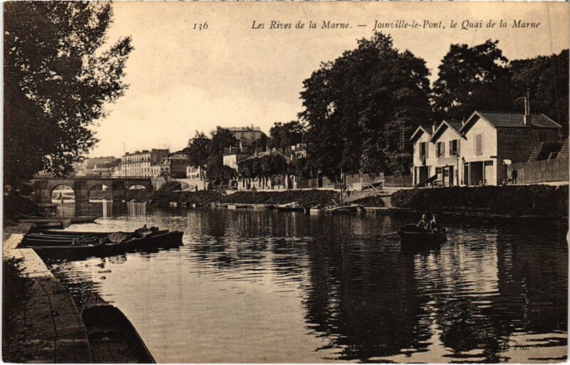 Carte postale ancienne Joinville le Pont Le Quai de la Marne France à Joinville-le-Pont