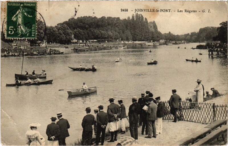 Carte postale ancienne Joinville le Pont Les Regates France à Joinville-le-Pont