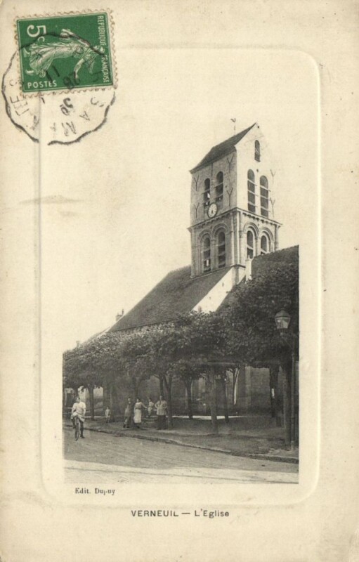 Carte postale ancienne Verneuil-L'Eglise