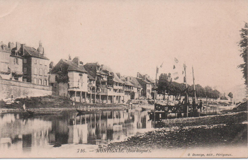 Carte postale ancienne Montignac à Montignac