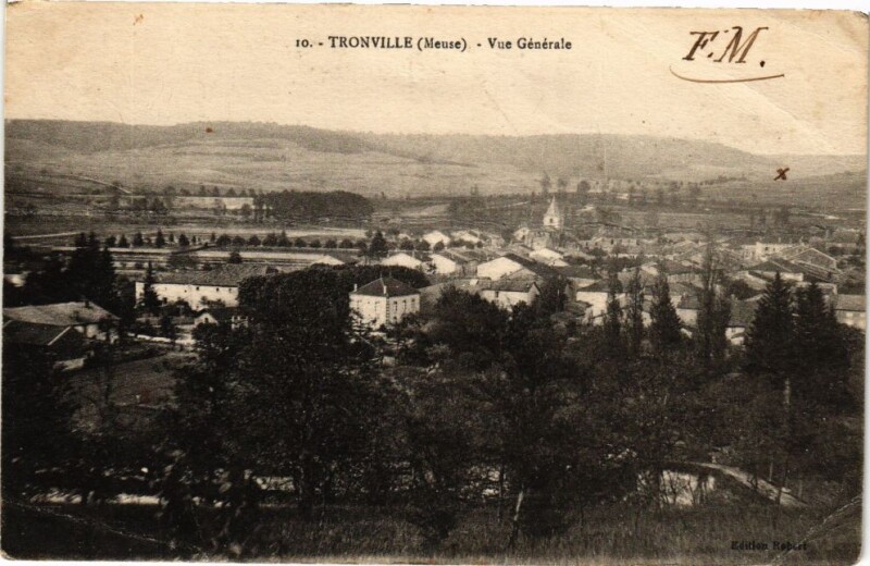 Carte postale ancienne Tronville - Vue générale