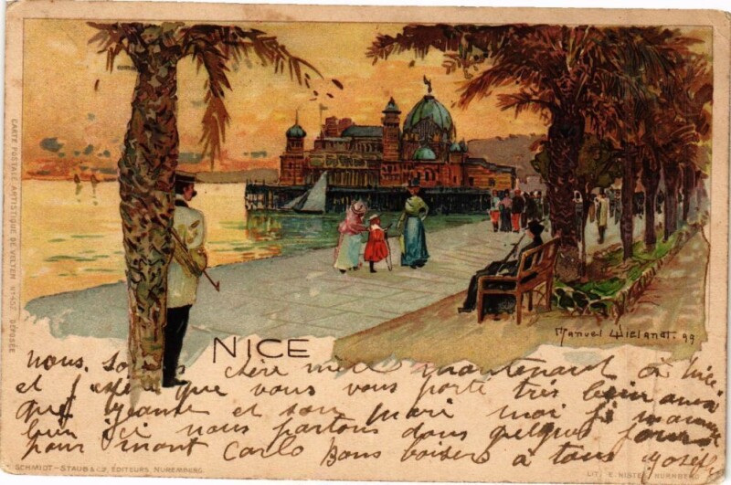 Carte postale ancienne Nice - Manvel à Nice