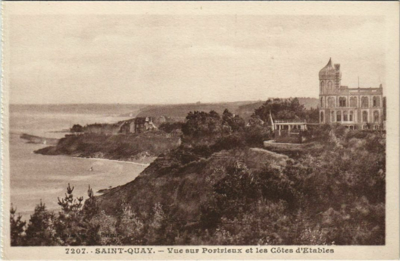 Carte postale ancienne St.Quay Vue sur Portrieux France