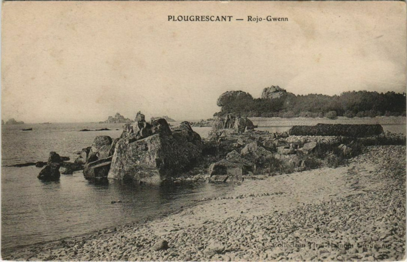 Carte postale ancienne Plougrescant Rojo-Gwenn France à Plougrescant