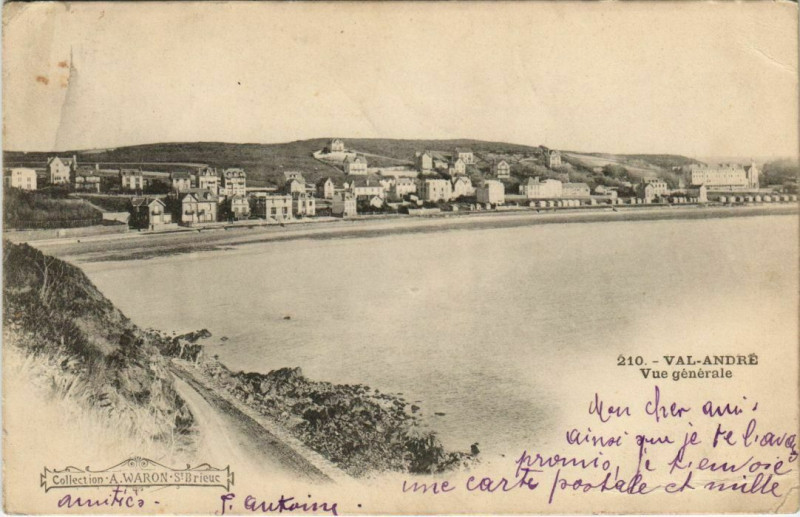 Carte postale ancienne Val Andre Vue Generale France